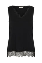 Cream CRAlvaia pitch black lace top at OSO Boutique