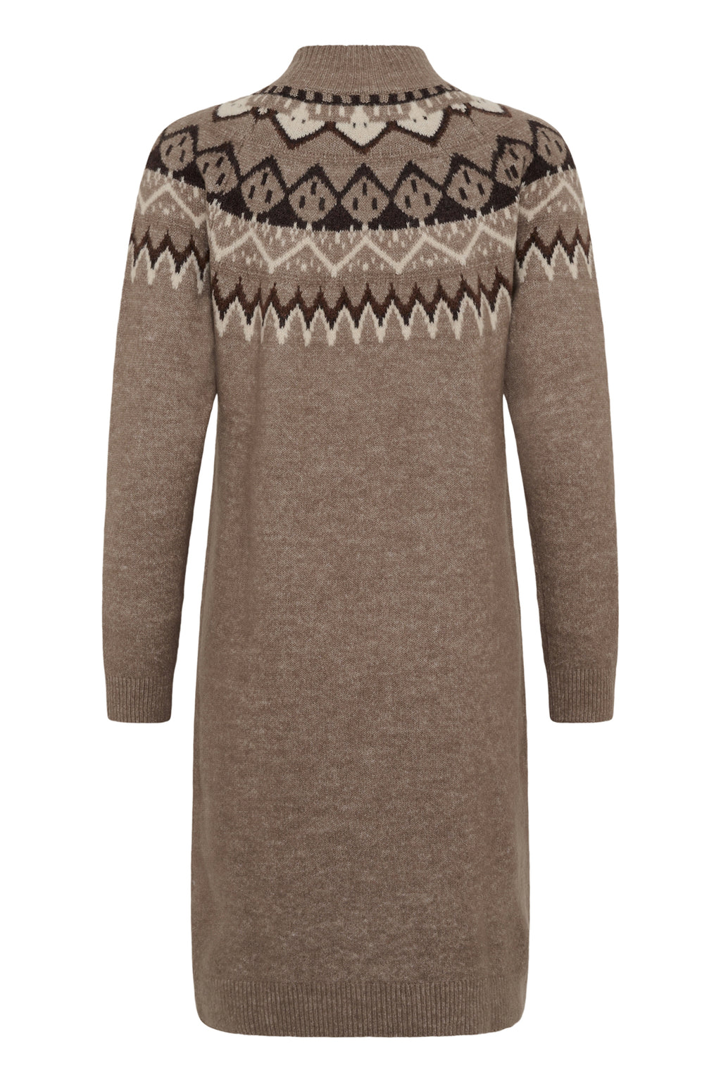 Cream CRCherrie brown lentil melange knitted dress at OSO Boutique