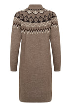 Cream CRCherrie brown lentil melange knitted dress at OSO Boutique