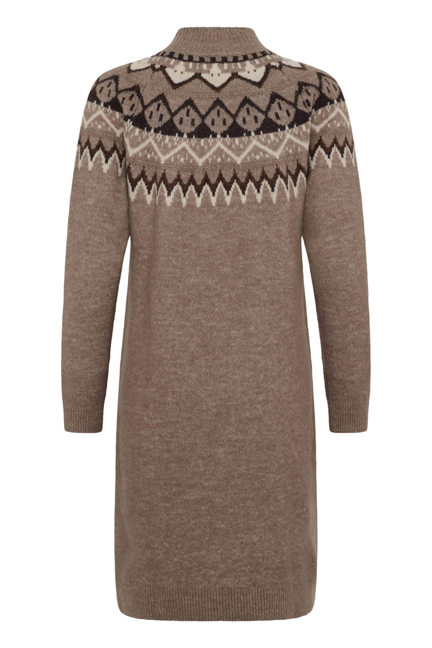 Cream CRCherrie brown lentil melange knitted dress at OSO Boutique