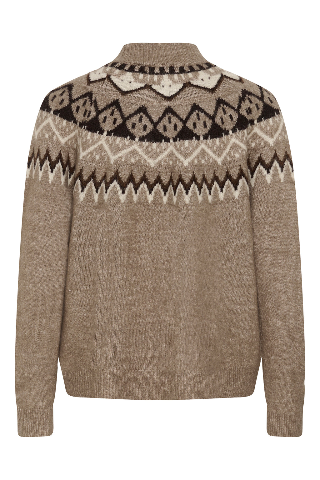 Cream CRCherrie brown lentil melange jumper at OSO Boutique
