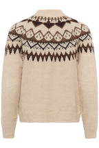 Cream CRCherrie oatmeal melange jumper at OSO Boutique
