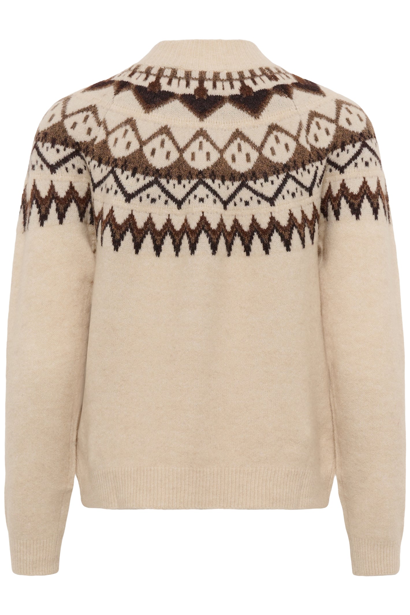 Cream CRCherrie oatmeal melange jumper at OSO Boutique