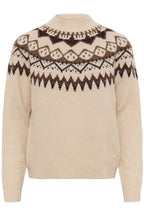 Cream CRCherrie oatmeal melange jumper at OSO Boutique