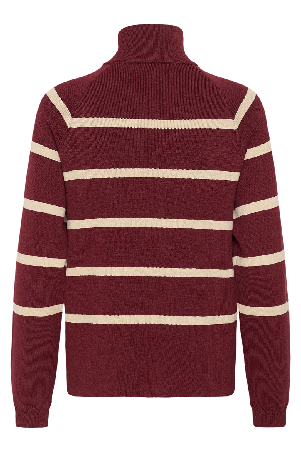 Cream CRDela cabernet and oatmeal button jumper at OSO Boutique