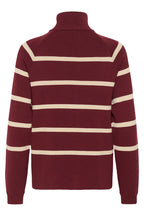 Cream CRDela cabernet and oatmeal button jumper at OSO Boutique