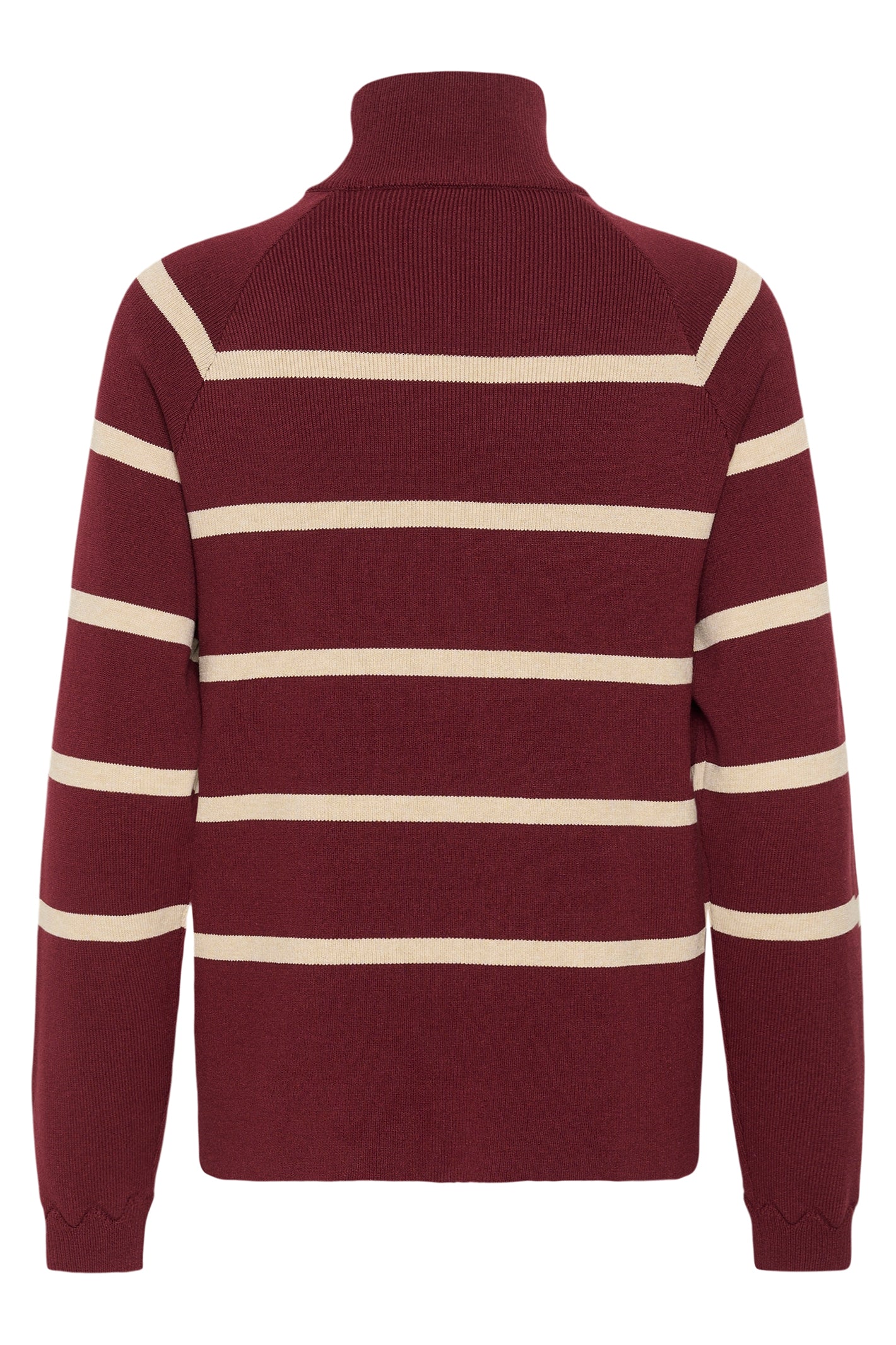 Cream CRDela cabernet and oatmeal button jumper at OSO Boutique