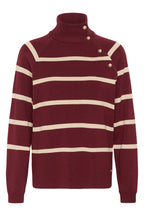 Cream CRDela cabernet and oatmeal button jumper at OSO Boutique