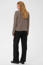 Cream CRMela java brown melange jumper at OSO Boutique