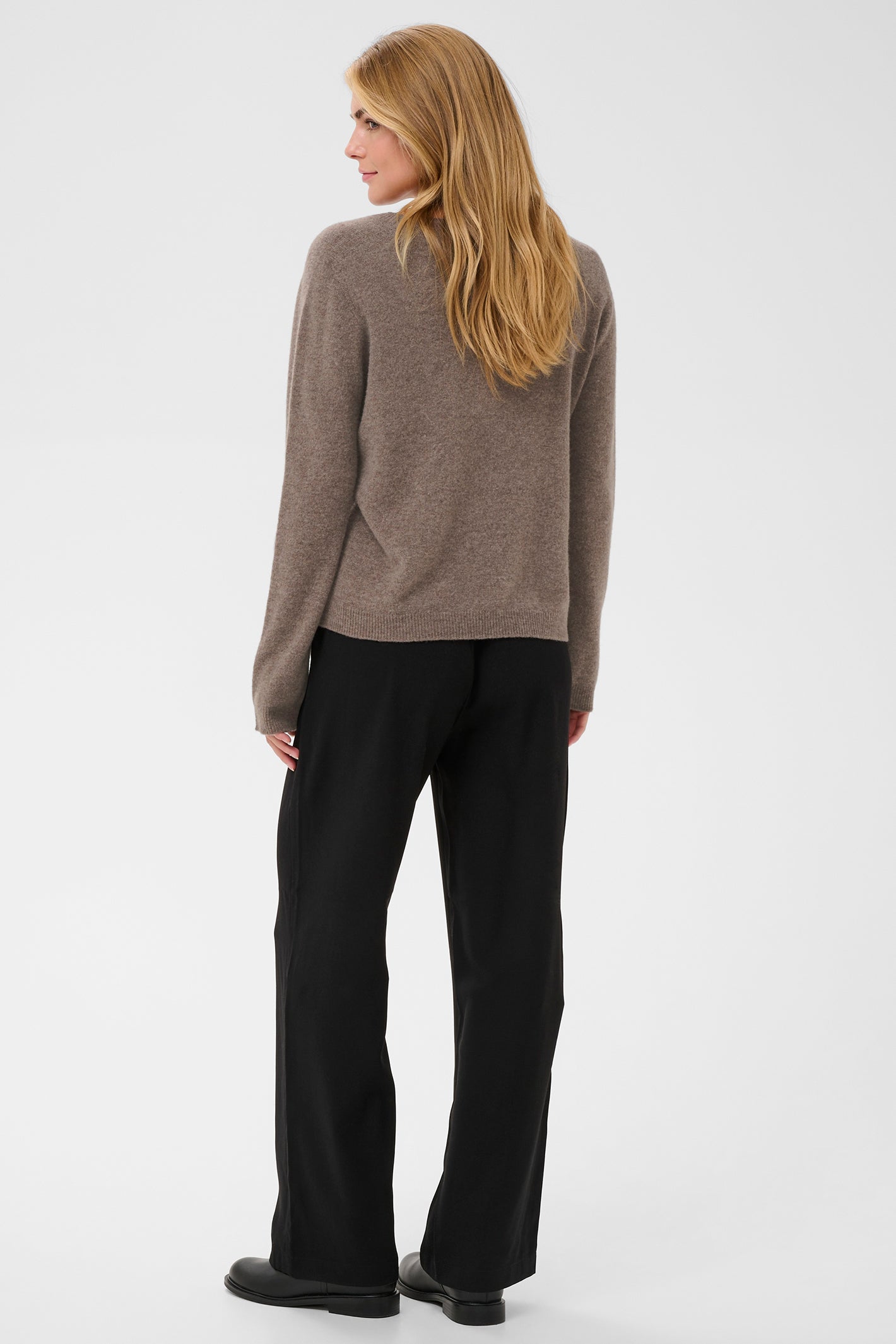 Cream CRMela java brown melange jumper at OSO Boutique