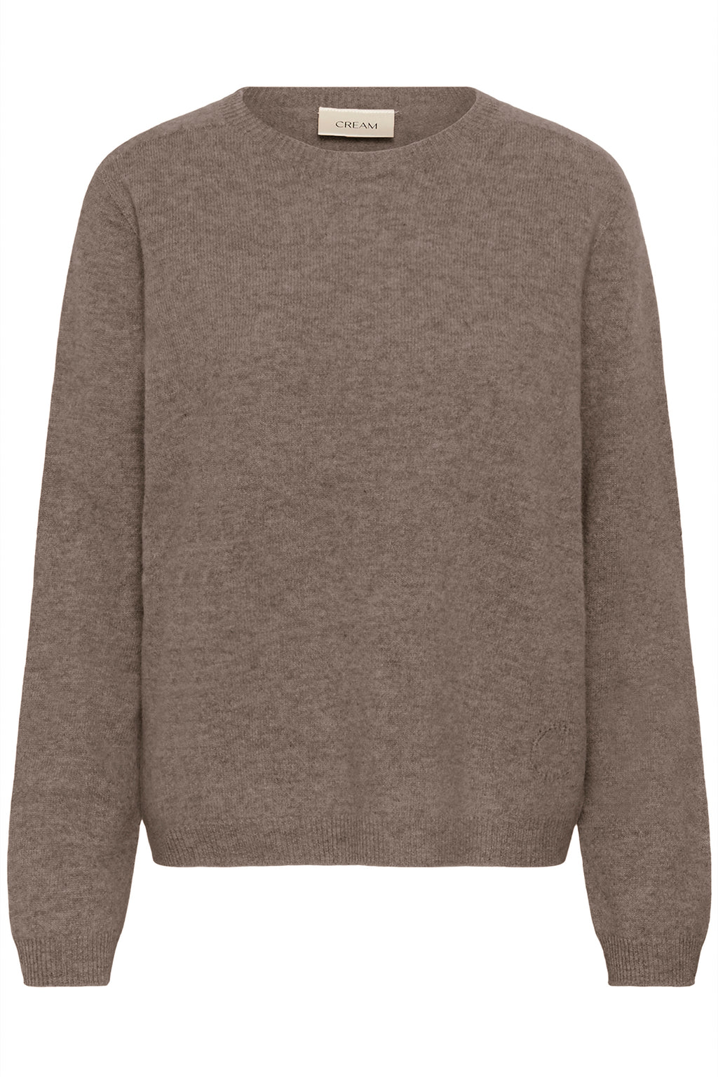 Cream CRMela java brown melange jumper at OSO Boutique
