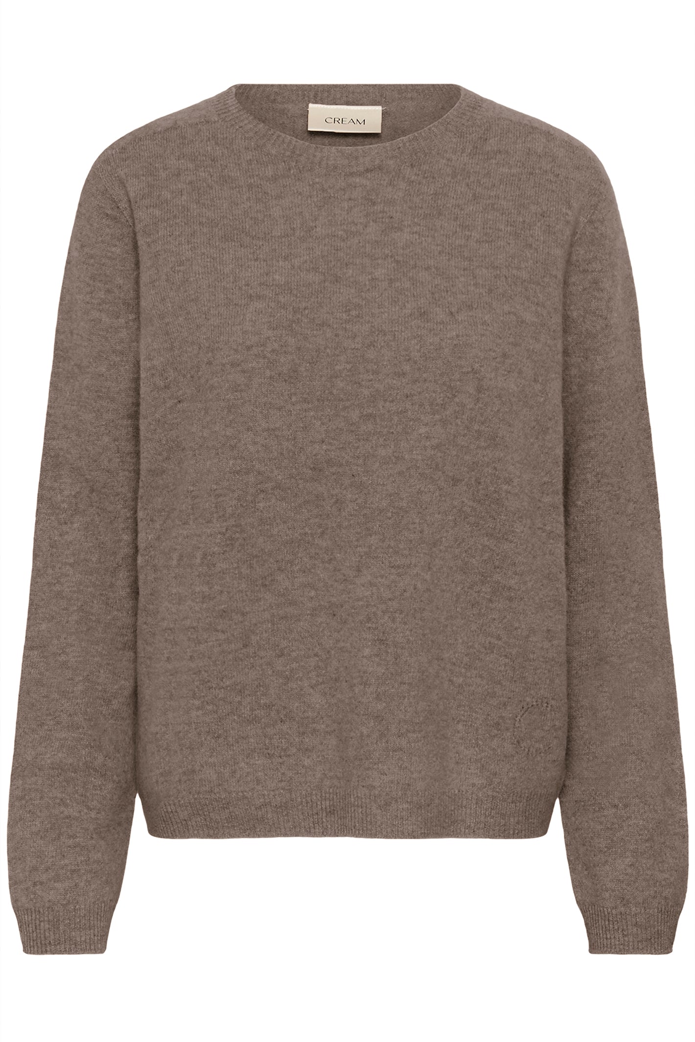 Cream CRMela java brown melange jumper at OSO Boutique