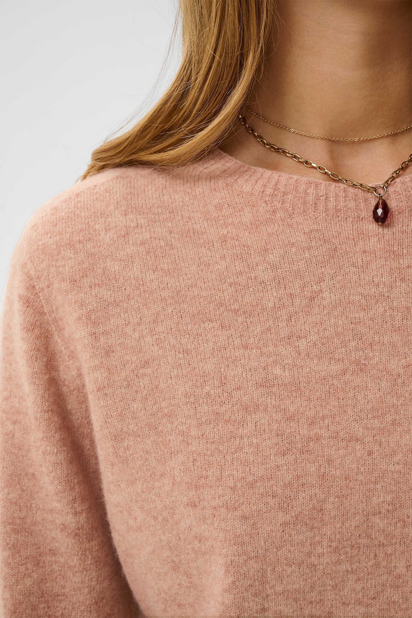 Cream CRMela mahogany rose jumper at OSO Boutique