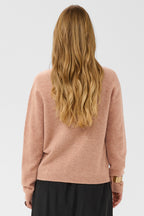 Cream CRMela mahogany rose jumper at OSO Boutique