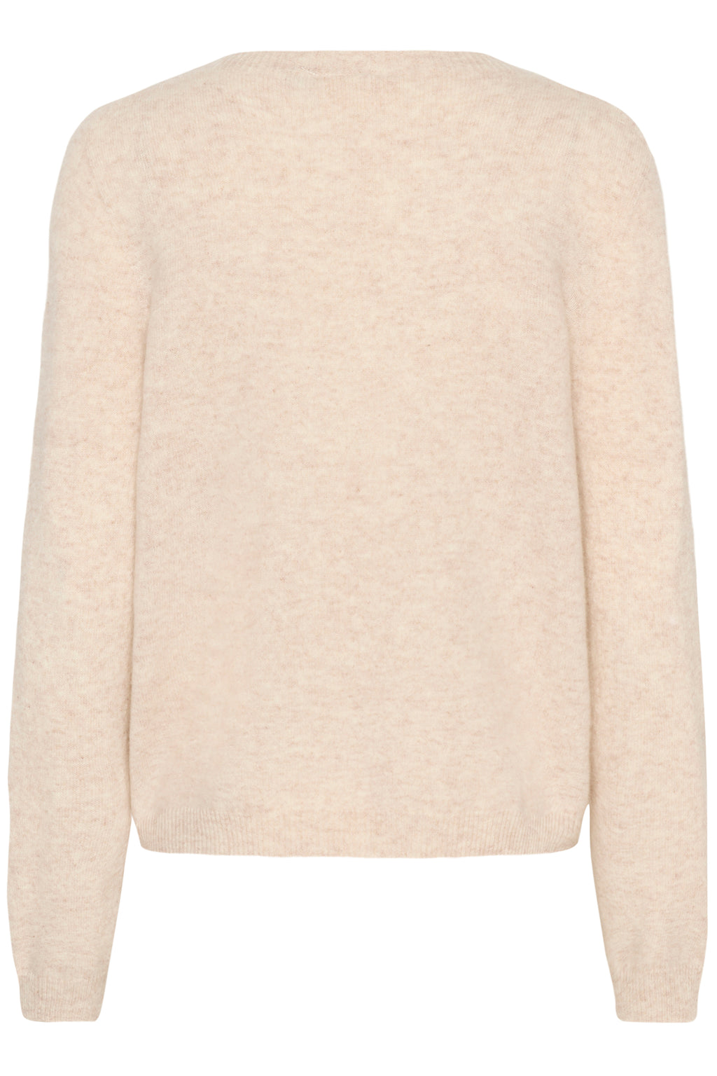 Cream CRMela oat cream melange jumper at OSO Boutique