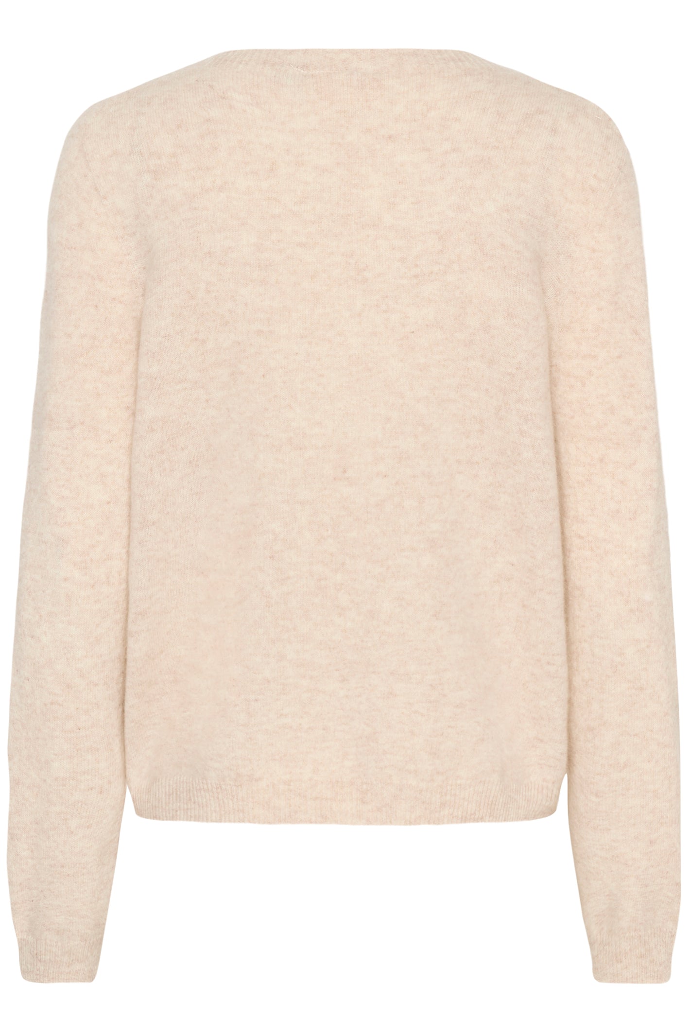 Cream CRMela oat cream melange jumper at OSO Boutique
