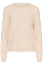 Cream CRMela oat cream melange jumper at OSO Boutique