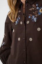 Cream CRPeona java brown shirt at OSO Boutique