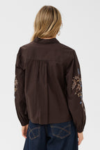 Cream CRPeona java brown shirt at OSO Boutique