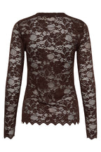 Cream CRPitia java brown lace blouse at OSO Boutique