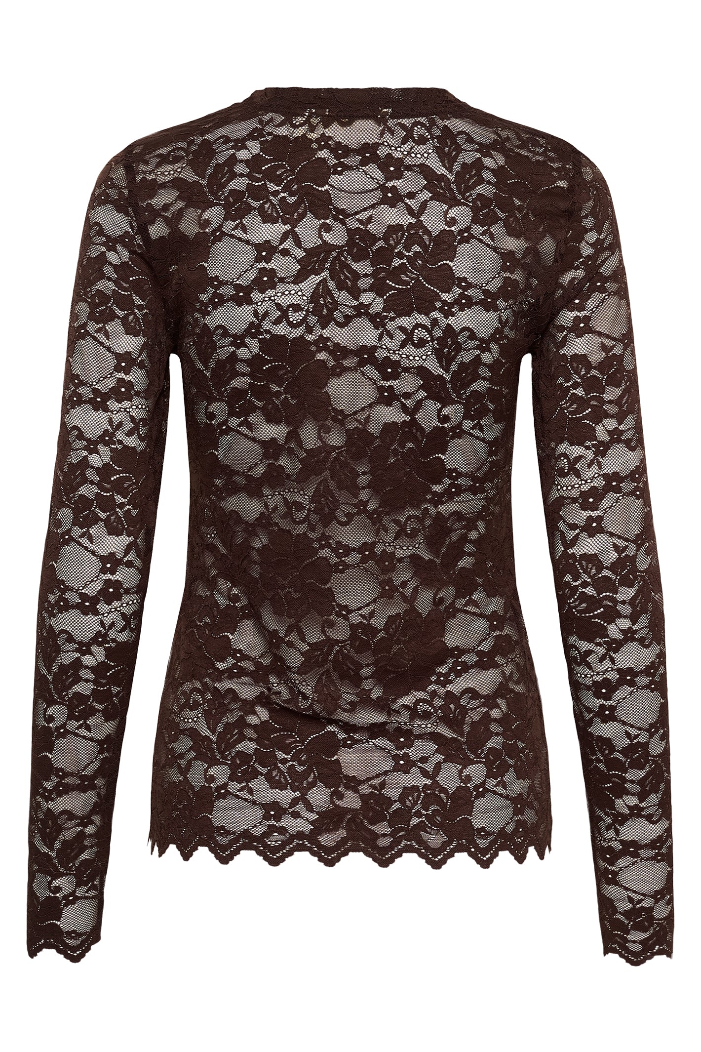 Cream CRPitia java brown lace blouse at OSO Boutique