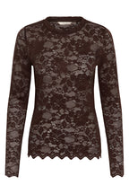 Cream CRPitia java brown lace blouse at OSO Boutique