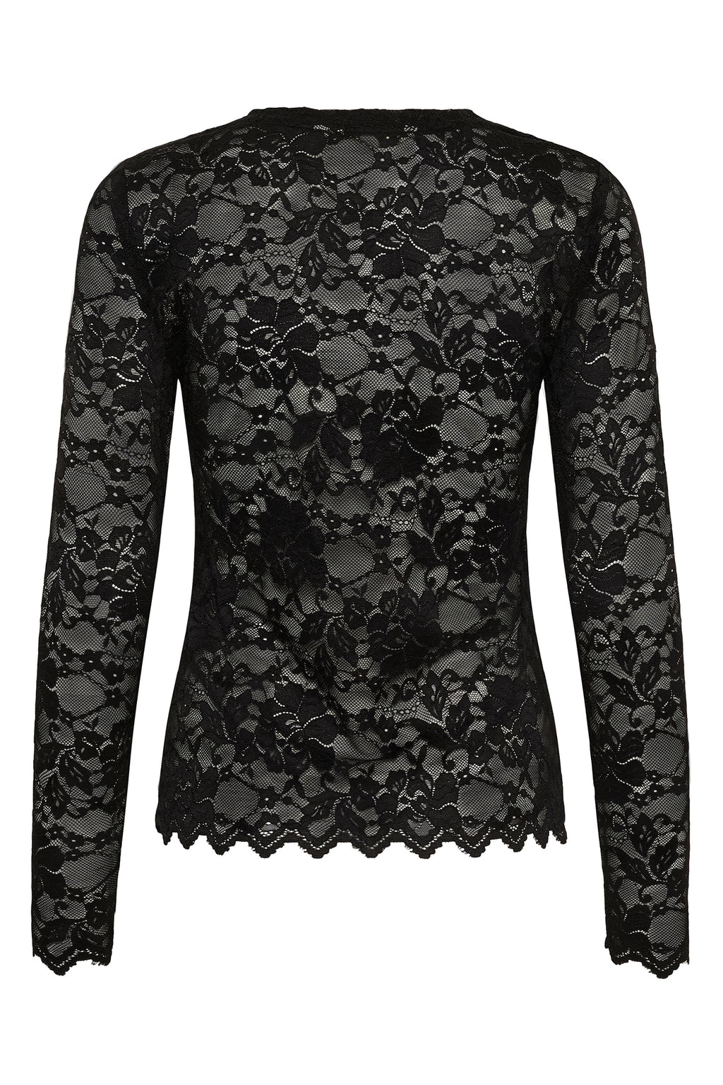 Cream CRPitia pitch black lace blouse at OSO Boutique
