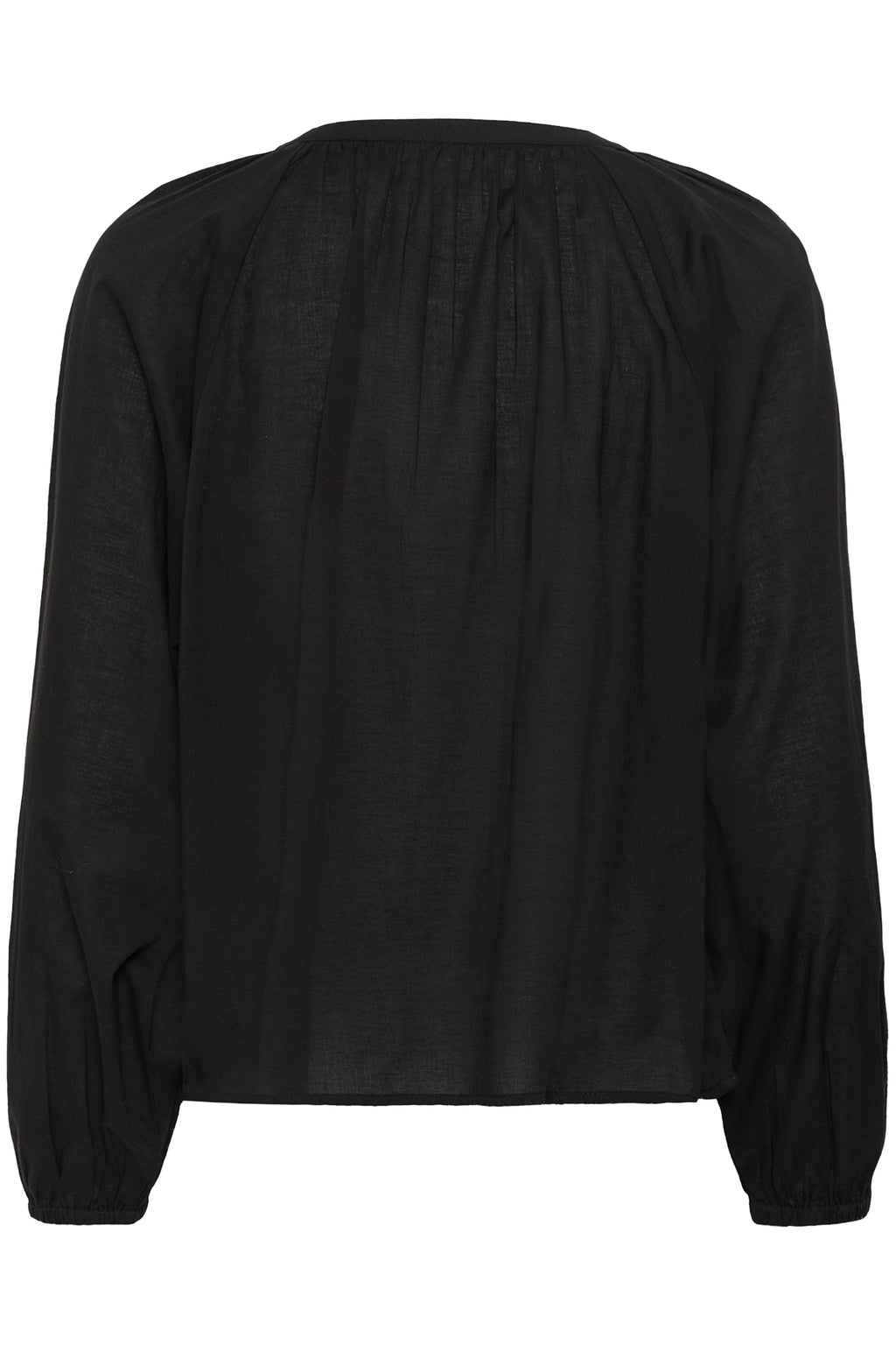 Cream CRReno pitch black embroidered blouse at OSO Boutique
