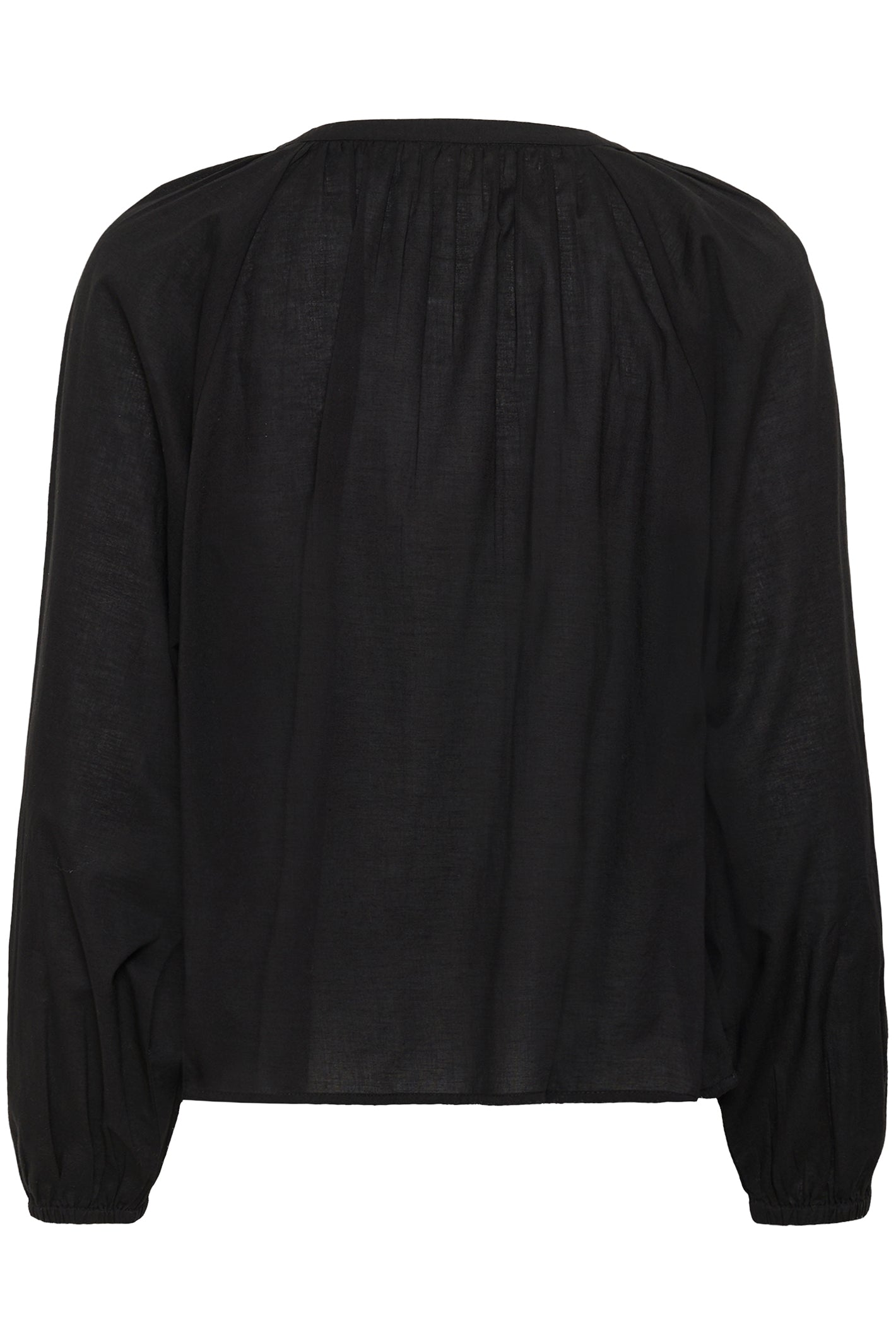 Cream CRReno pitch black embroidered blouse at OSO Boutique