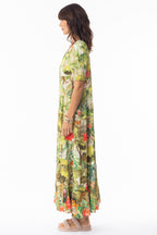 Escape 10049 Cecilia Print Layers Maxi Dress