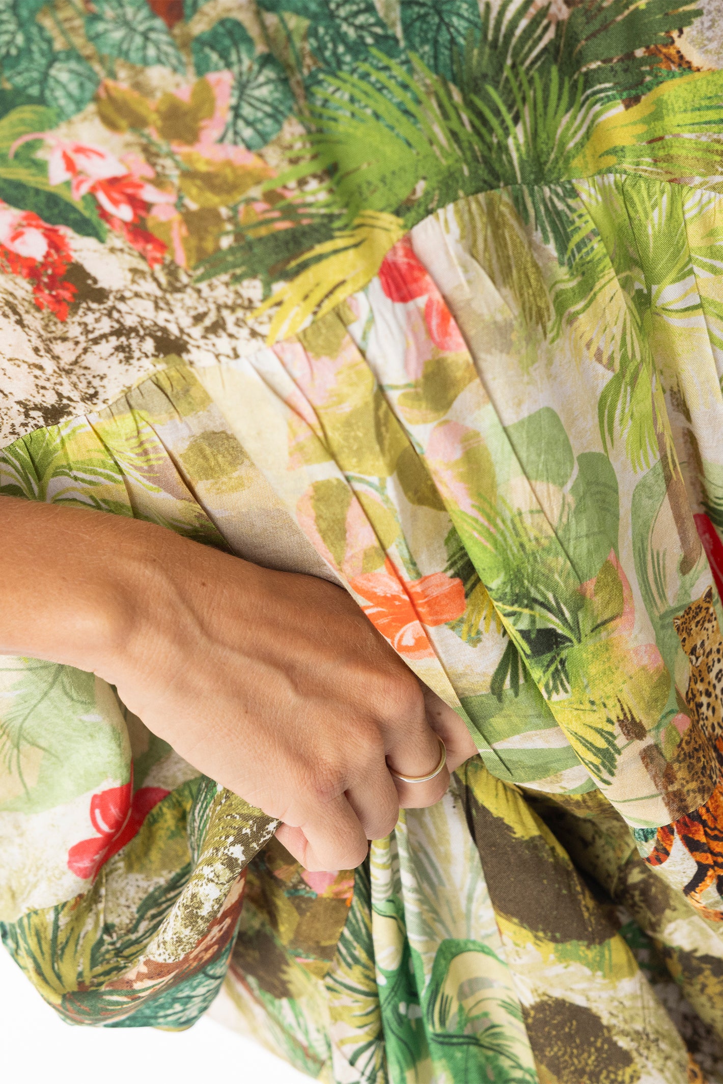 Escape 10049 Cecilia Print Layers Maxi Dress