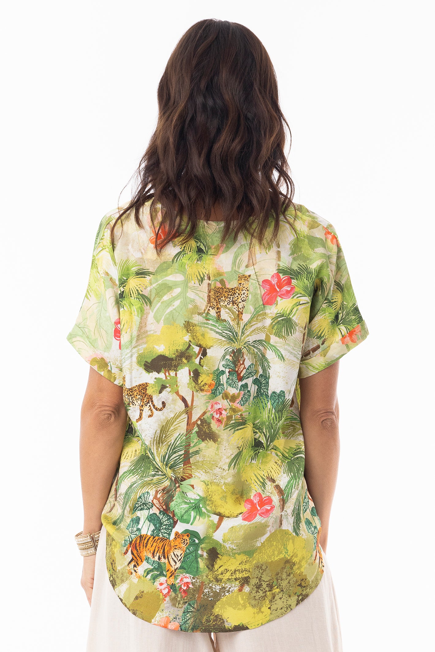 Escape 12260 Cecilia Short Sleeve Print Top