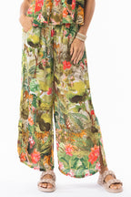 Escape 16003 Cecilia Print Wide Leg Trousers