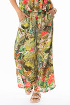 Escape 16003 Cecilia Print Wide Leg Trousers