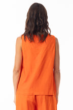 Escape 52705 Lux Sleeveless Mandarin Camisole Top