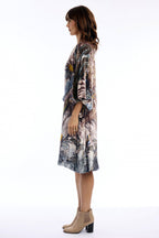 Escape Almasa Multicolour Print Shift Dress 31069, side view