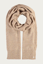 Fraas Camel Beige Knitted Scarf 667062-180, front view