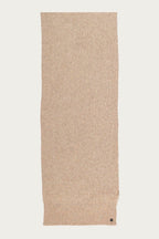Fraas Camel Beige Knitted Scarf 667062-180, flat view