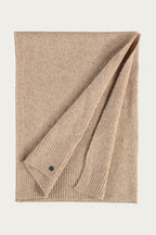 Fraas Camel Beige Knitted Scarf 667062-180, folded view