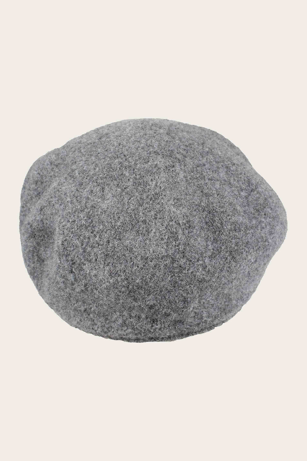 Fraas Charcoal Grey Wool Baker Boy Cap 679008-980, top view
