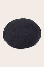 Fraas Dark Navy Wool Baker Boy Cap 679008-570, top view