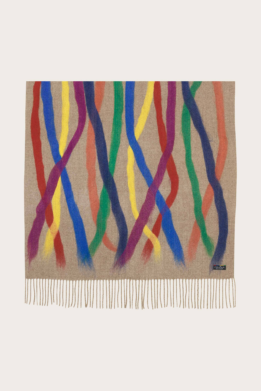 Fraas Frappé Multicolour Brushstroke Wrap 623560-866, flat view showing full design