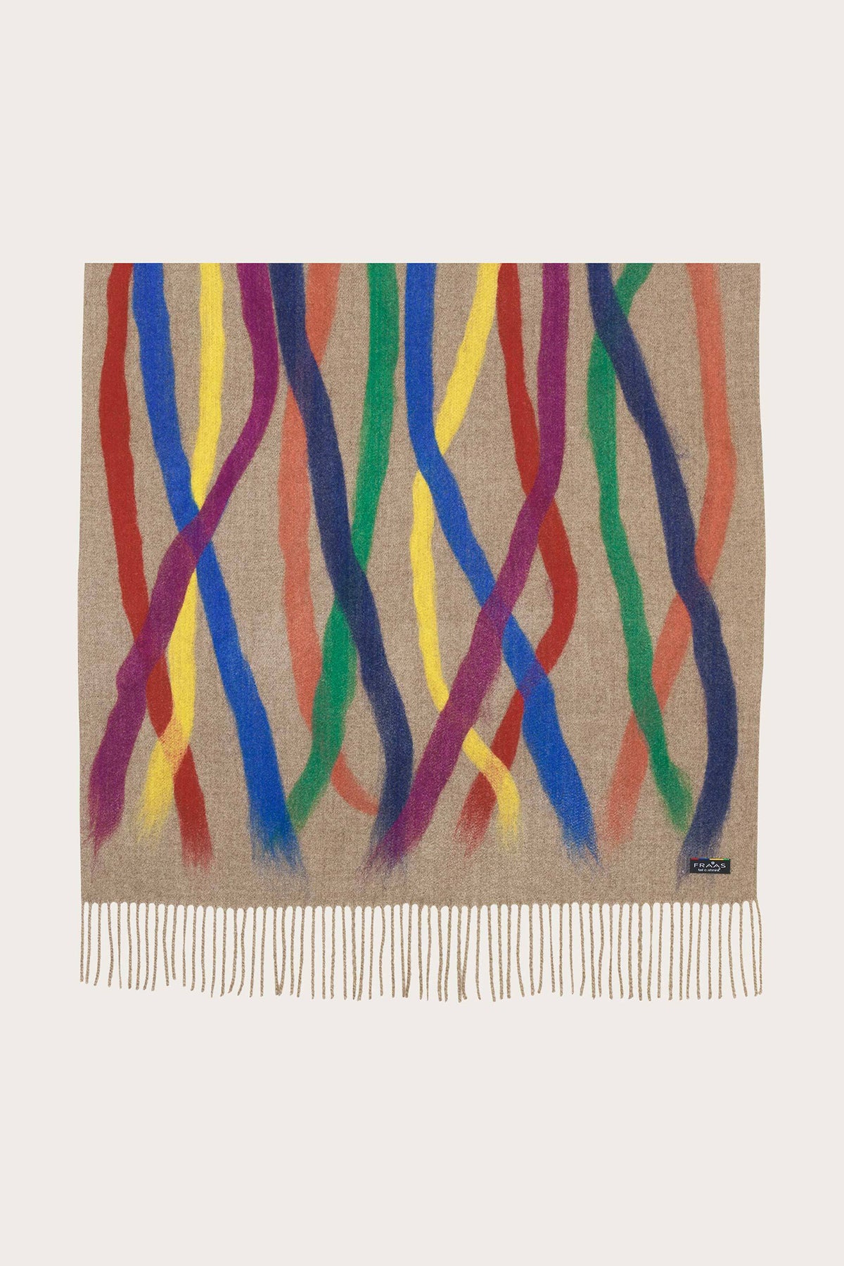 Fraas Frappé Multicolour Brushstroke Wrap 623560-866, flat view showing full design