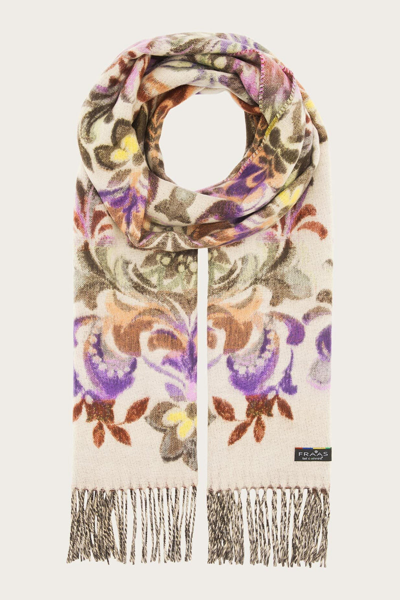 Fraas Marshmallow Multicolour Floral Scarf 620015-025, front view