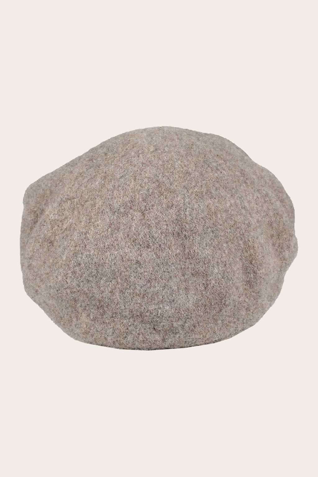 Fraas Sand Beige Wool Baker Boy Cap 679008-174, top view
