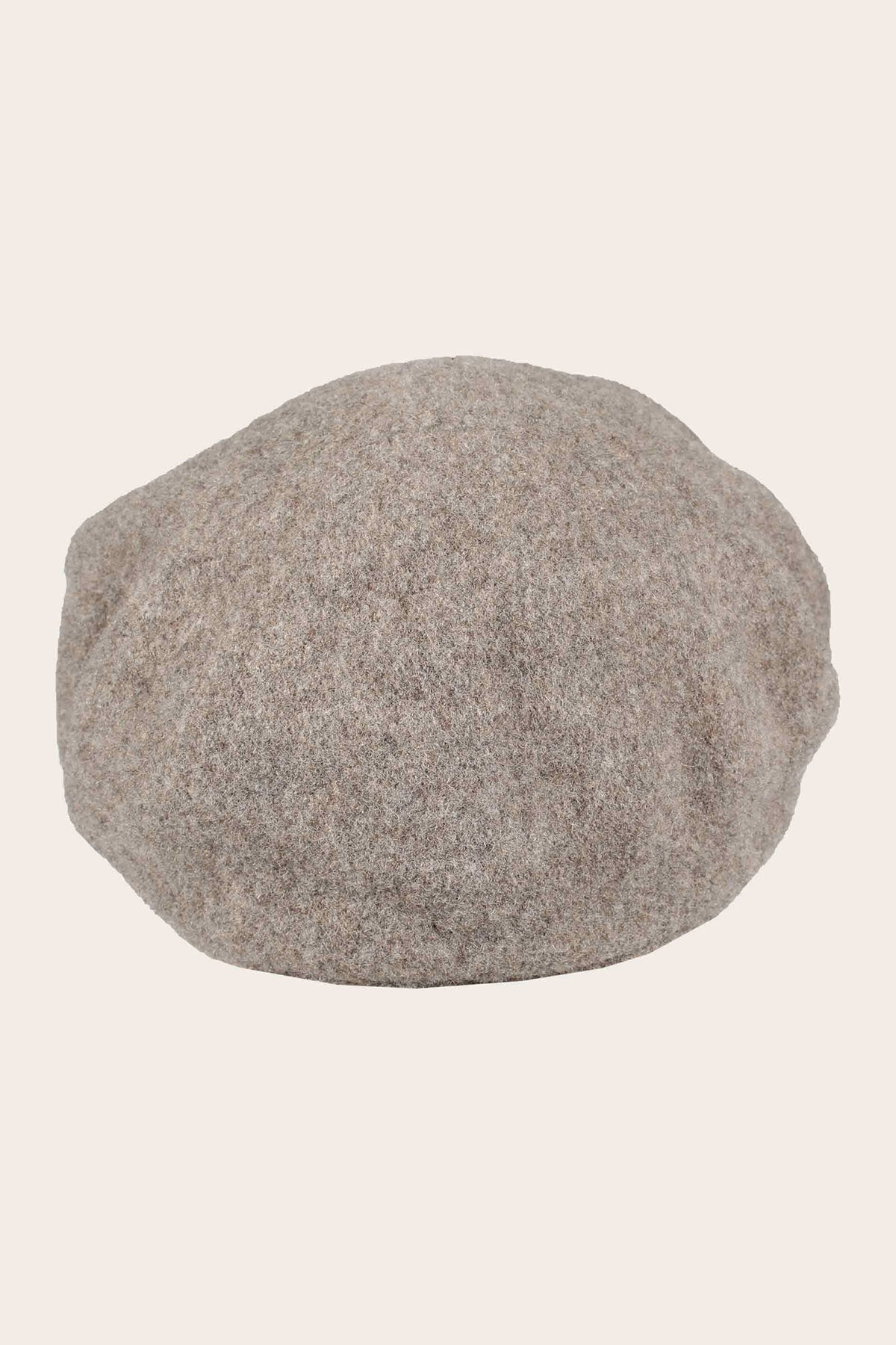 Fraas Sand Beige Wool Baker Boy Cap 679008-174, top view