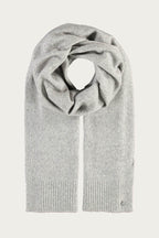 Fraas Silver Knitted Scarf 667062-910, front view