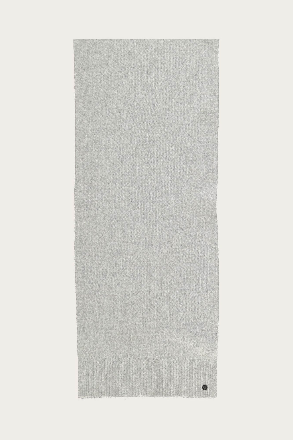 Fraas Silver Knitted Scarf 667062-910, flat view