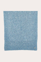 Fraas Zen Blue Knitted Scarf 667062-501, flat view