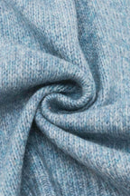 Fraas Zen Blue Knitted Scarf 667062-501, fabric detail